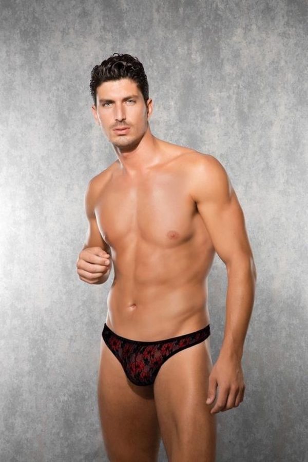 HEREN STRING - ROOD/ZWART XL