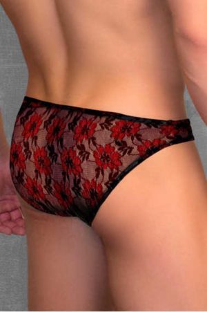 KANTEN SLIP - ZWART/ROOD