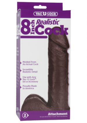 VAC-U-LOCK - 8 INCH REALISTICï¾® COCK