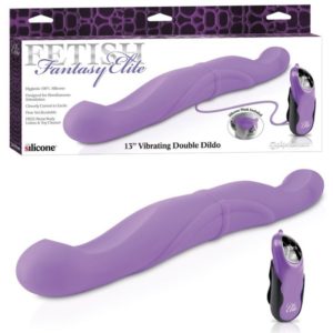 FF ELITE 13 VIBR.DOUBLE DILDO PURP
