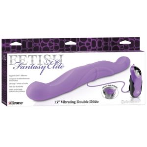 FF ELITE 13 VIBR.DOUBLE DILDO PURP