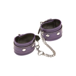 X-PLAY LOVE CHAIN WRIST CUFFS PRPLE