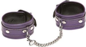 XPLAY PURPLE CHAIN ANKLE CUFFS