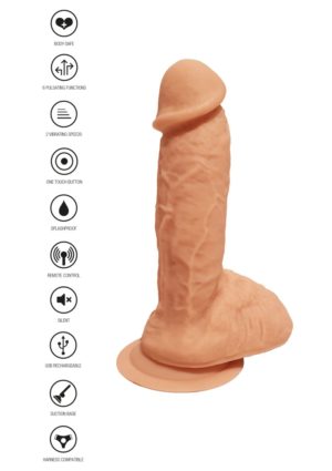 SILICONE VIBRATING DILDO