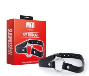SEE THROUGH | OPEN MOUTH GAG WITH RING A 45 MM. (1.75 INCH)