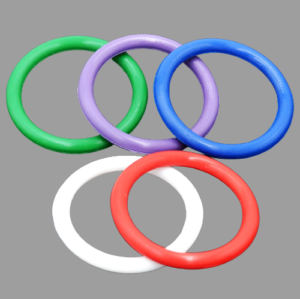 RAINBOW SILICONE PLEASURE RINGS 5x