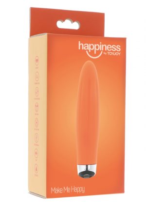 OPLAADBARE SILICONEN ORANJE VIBRATOR