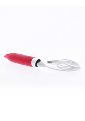 RODE SILICONEN OPLAADBARE CLITORIS VIBRATOR