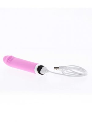 ROZE REALISTISCHE OPLAADBARE SILICONEN VIBRATOR