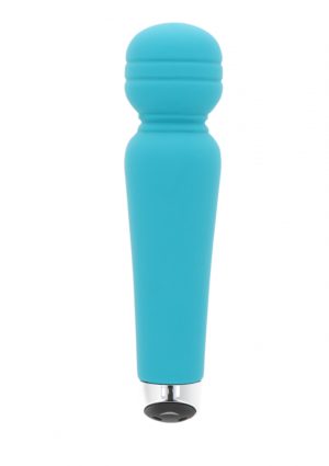 KLEINE TURQUOISE WAND VIBRATOR OPLAADBAAR