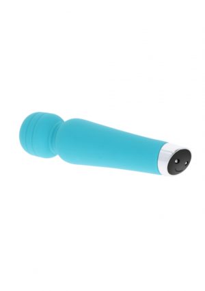 KLEINE TURQUOISE WAND VIBRATOR OPLAADBAAR