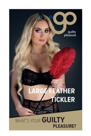 GP LARGE FEATHER TICKLER RED