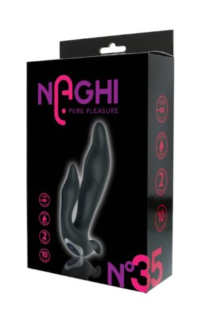 ZWARTE SILICONEN DUO VIBRATOR