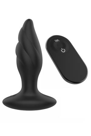 ZWARTE ANAAL PLUG MET AFSTANDBEDIENING