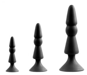 Menzstuff 3-Piece Anal Cone Set Black