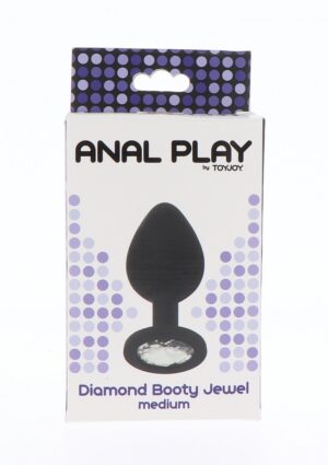 Siliconen Anaal Plug Met Diamant Medium