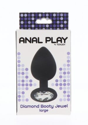 Siliconen Anaal Plug Met Diamant Large
