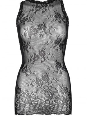 Floral Lace Mini Dress Plus Size