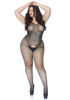 Crystalized Net Bodystocking +