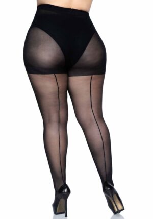 BACKSEAM PANTYHOSE + 1X-2X