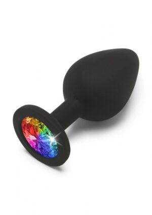 Siliconen Anaalplug Met Diamant Medium